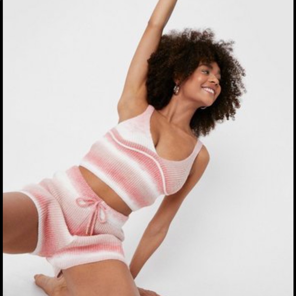 ombre pink pj shorts